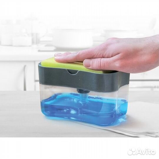 Vetta дозатор для моющего средства С губкой, пласт