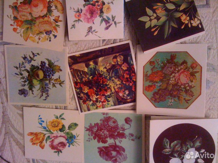 Открытки коллекционные 50-70-х годов, чистые