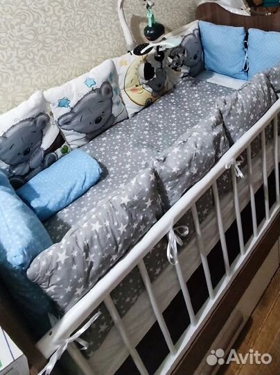 Бортики в кроватку