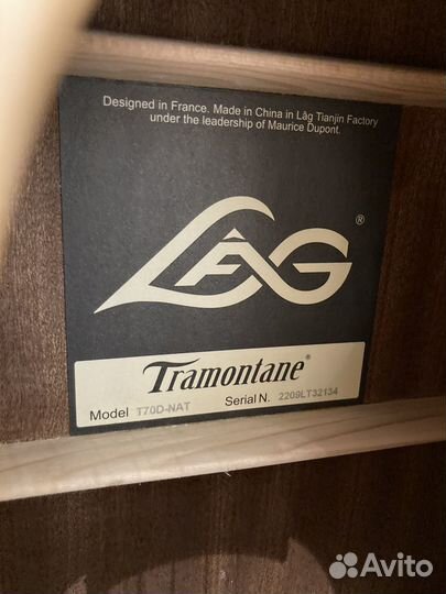 Акустическая гитара Lag t70d-nat