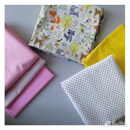 Ткань для шитья хлопок (сатин муслин фланель)