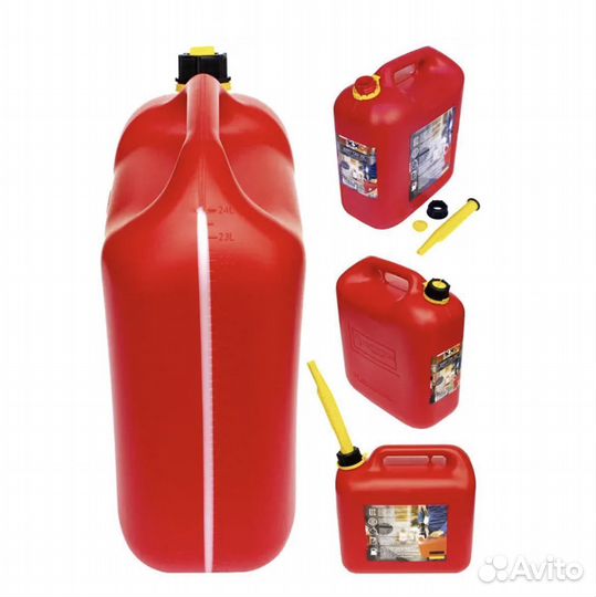 Канистра Rexxon для топлива 20 л, со шкалой и лейк