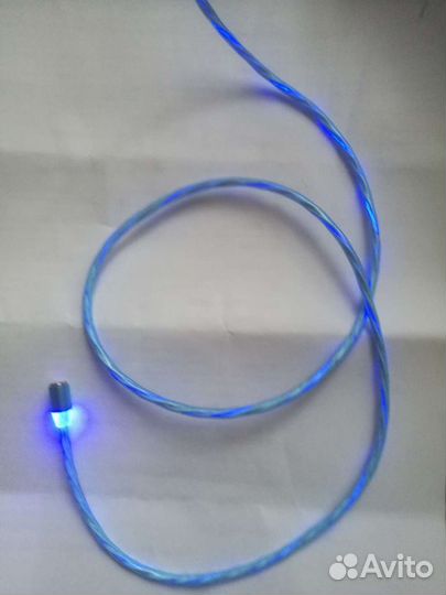 Кабель светящийся micro USB магнитный