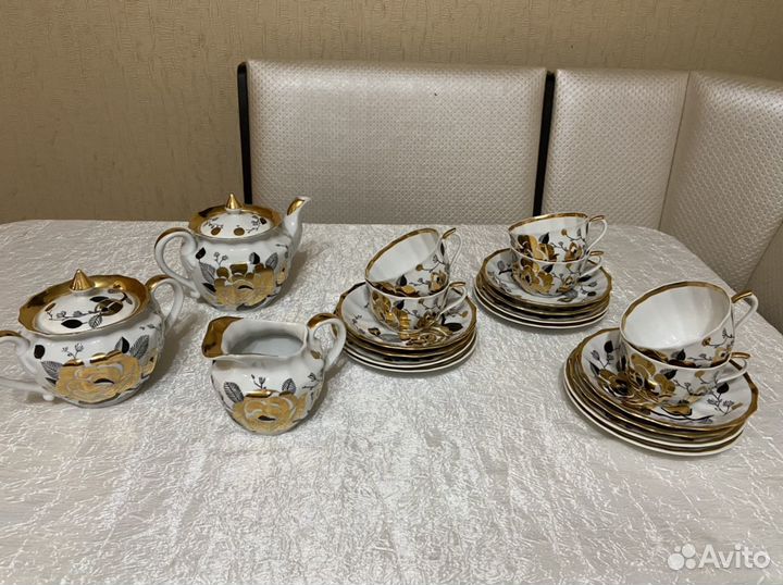 Сервиз чайный Золотая Роза