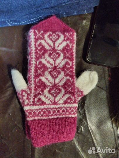 Варежки ручной работы
