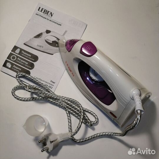 Утюг Leben с разбрызгивателем новый