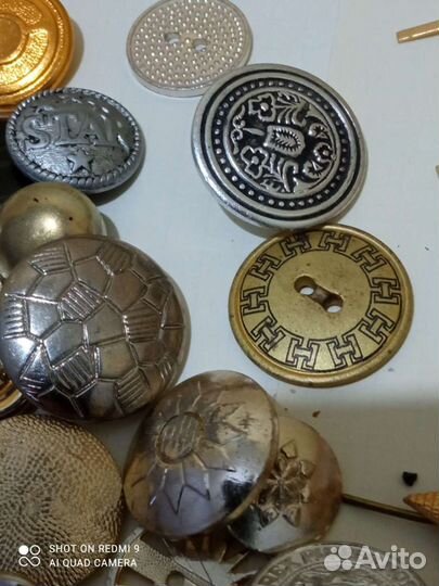 Пуговицы металлические СССР