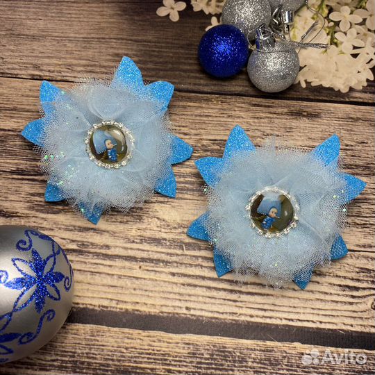 Резинки и заколки к новому году