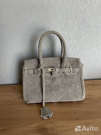 Сумка в стиле hermes birkin 25 см новая