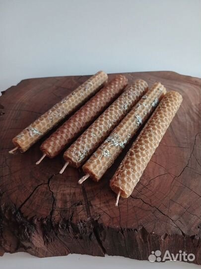 Свечи из вощины с травами