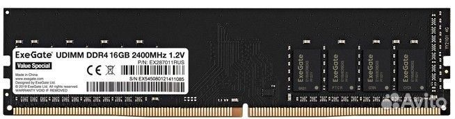 16Gb DDR4 2400MHz ExeGate Value Special (EX287011R