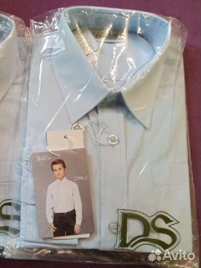 Рубашка школьная для мальчика новая 134