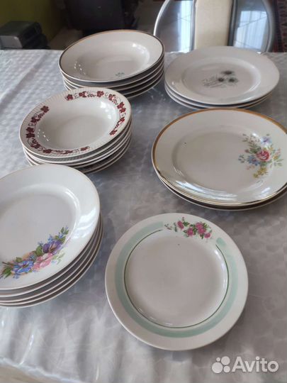 Набор посуды. Рига.Тарелки.Для съёмной или хостела