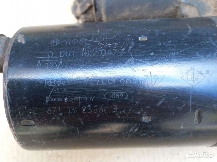 Renault стартер 7700865719 Bosch 0001107047