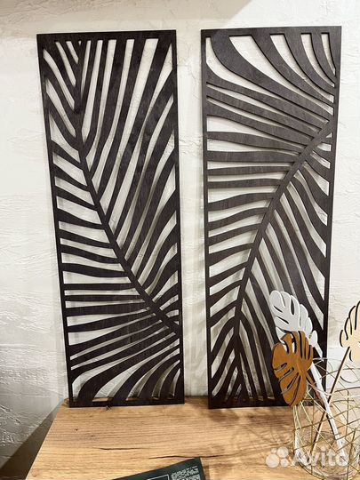 Настенное панно из дерева декор