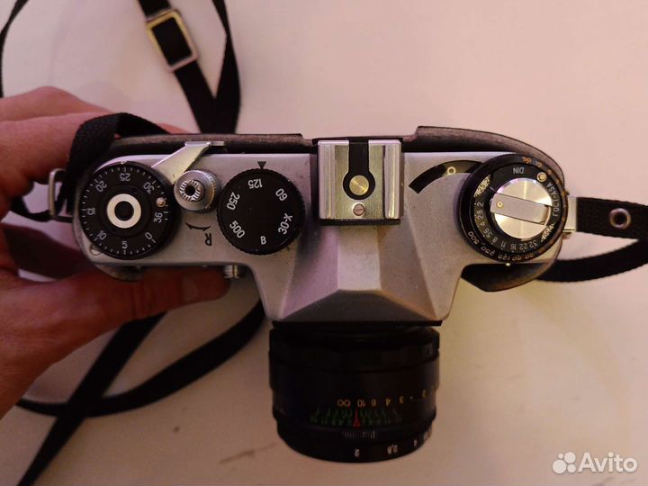 Плёночный фотоаппарат зенит ет с объективом Гелиос
