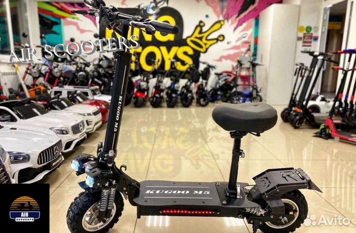 Электросамокат с сиденьем взрослый kugoo m5
