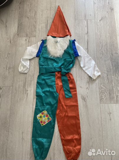 Костюм карнавальный гнома размер 122