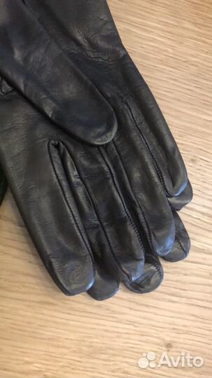 Перчатки женские кожаные