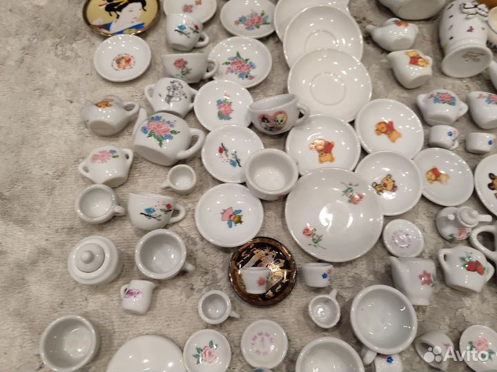 Детская посуда керамика 154 предмета