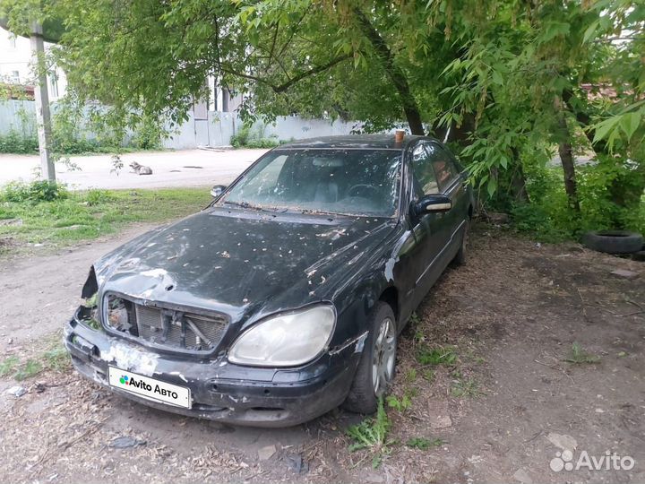 Mercedes-Benz S-класс 5.0 AT, 2000, битый, 150 000 км