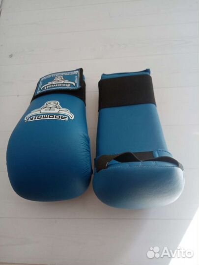 Перчатки для каратэ синие
