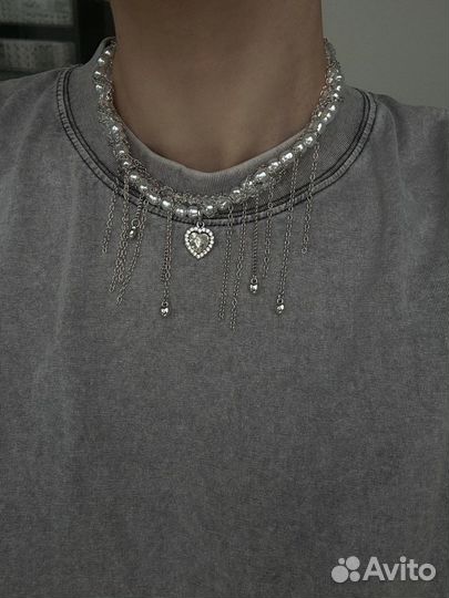 Чокер украшение женское на шею ожерелье