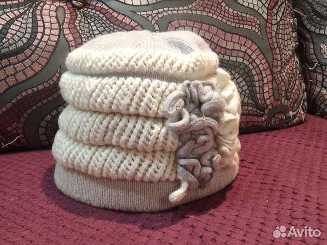 Шапка и шарф зимняя женская