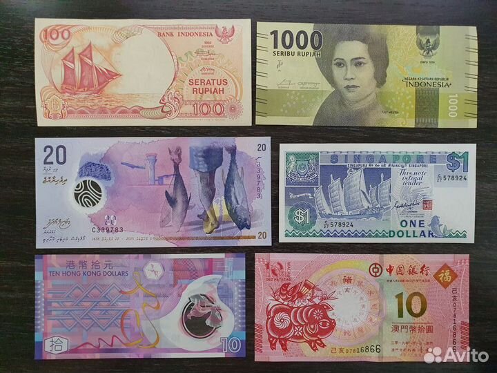 Банкноты - Азия - UNC / отличное состояние