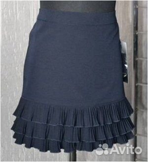 Школьный синий сарафан, юбки и пиджак 146, 152,158