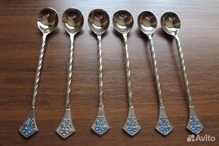 Чайные ложки с витой ручкой СССР