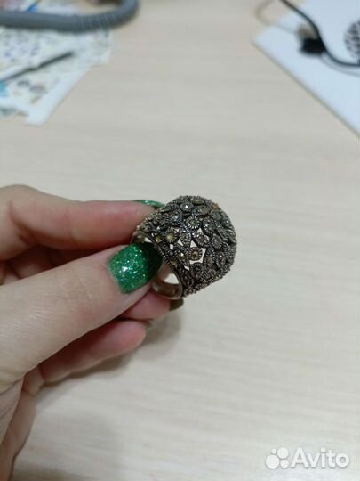 Старинное серебряное кольцо