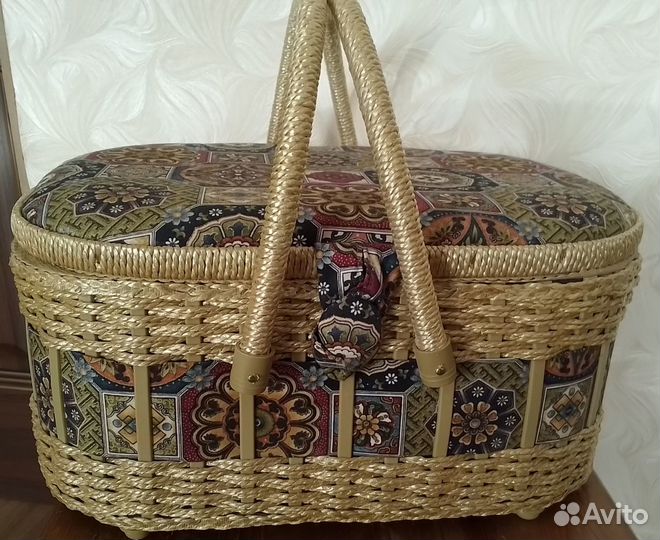 Шкатулка корзинка для рукоделия