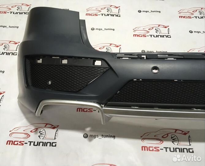 Задний бампер + диффузор Mercedes ML 63 AMG w166