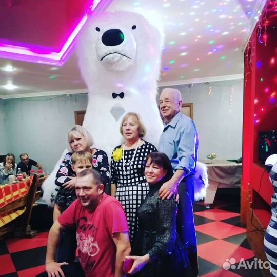 Ростовой белый медведь, аниматор белый мишка