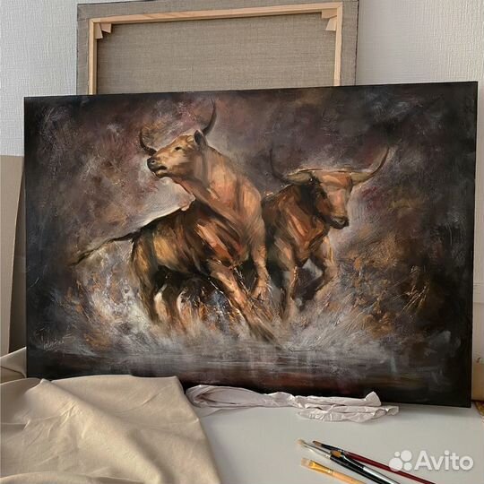 Картина маслом интерьерная