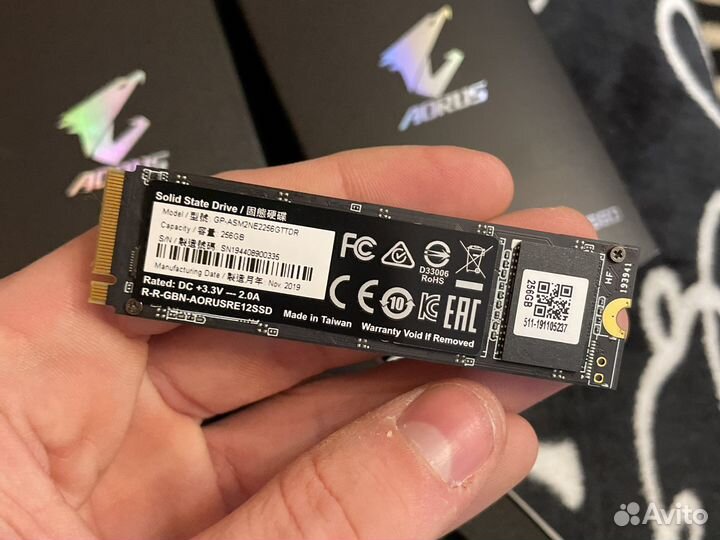 Aorus RGB M.2 NVMe SSD 256GB