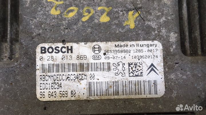 Блок управления двигателем Peugeot Expert, 2009