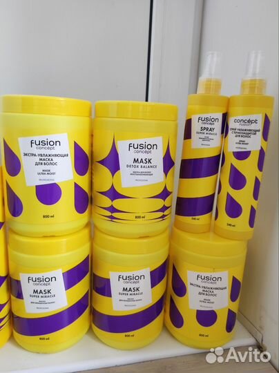Concept fusion Шампуни Маски Бальзамы Спреи