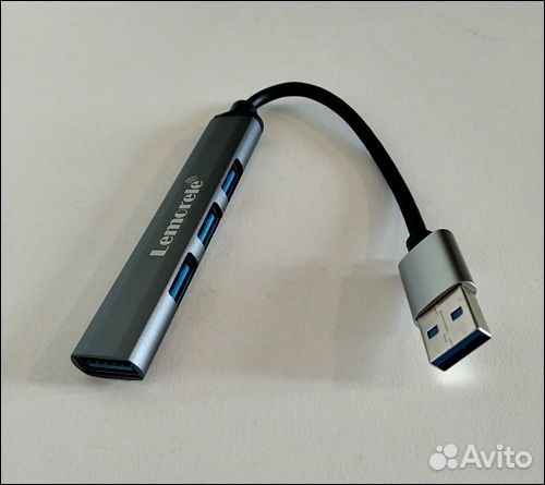 USB-хаб 4-в-1, 3 порта USB2.0, 1 интерфейс USB3.0