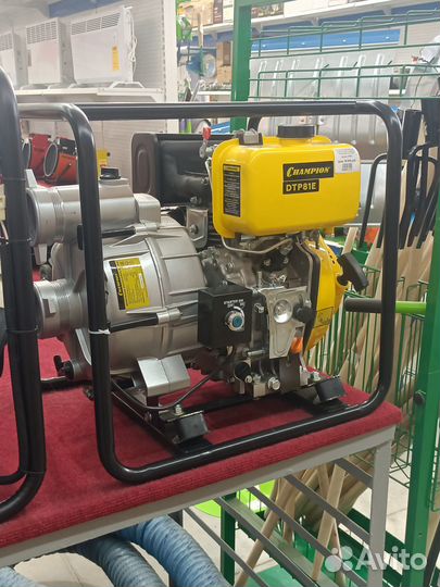 Мотопомпа дизельная Champion DTP81E 1000 л/мин