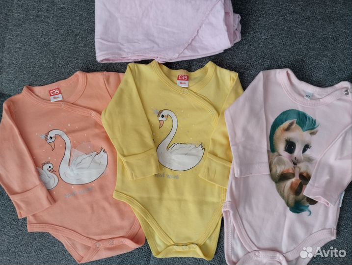 Детские вещи пакетом на девочку 56-68