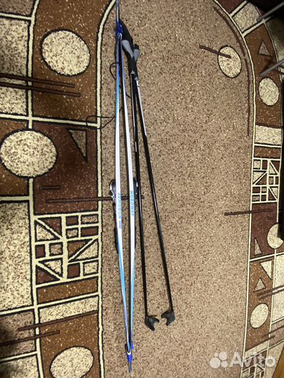 Лыжы Nordway 185 см рост с палками и ботинками