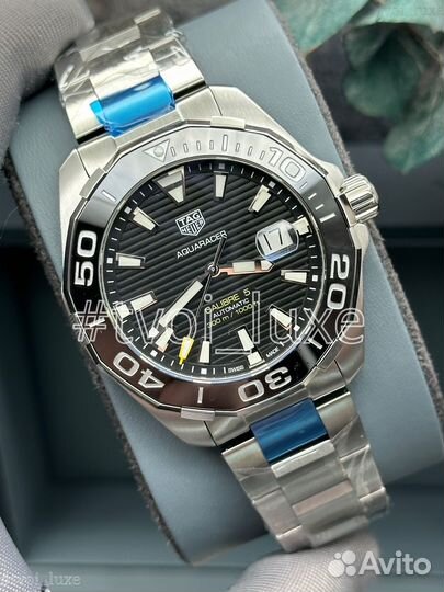 Часы tag heuer aquaracer black dial