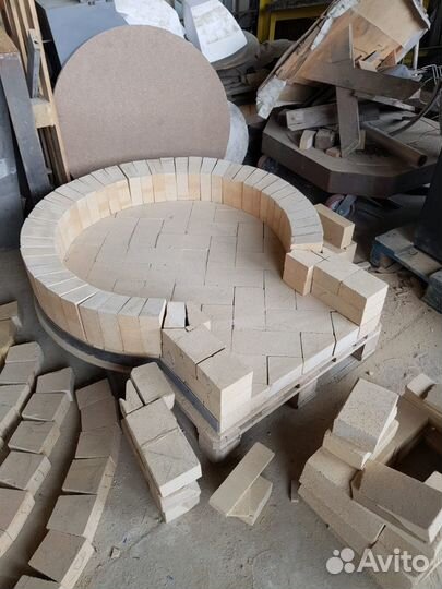 Помпейская печь Д700 полностью из шамота