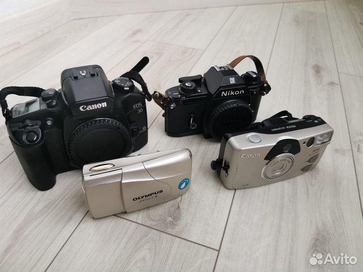 Пленочные Canon EOS 30, Prima 85n, Nikon EM