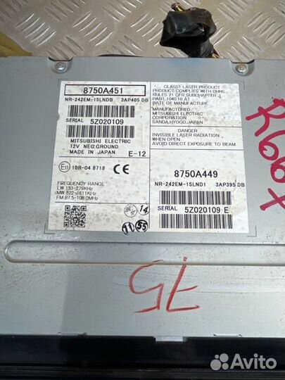 Магнитола, Mitsubishi L200 (2015-2022) 2016