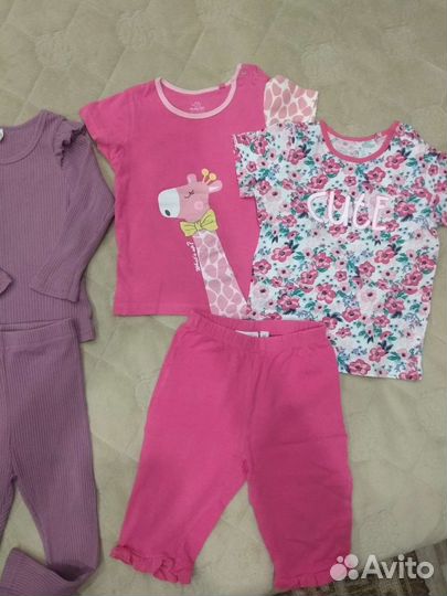 Вещи пакетом на девочку р.86