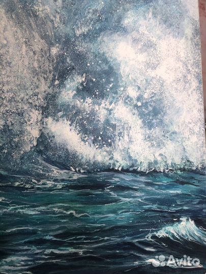Картина «Брызги штормящего моря»