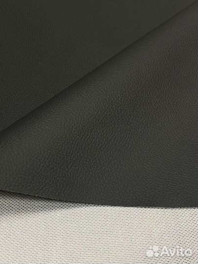 Экокожа кожзам чёрный дакота